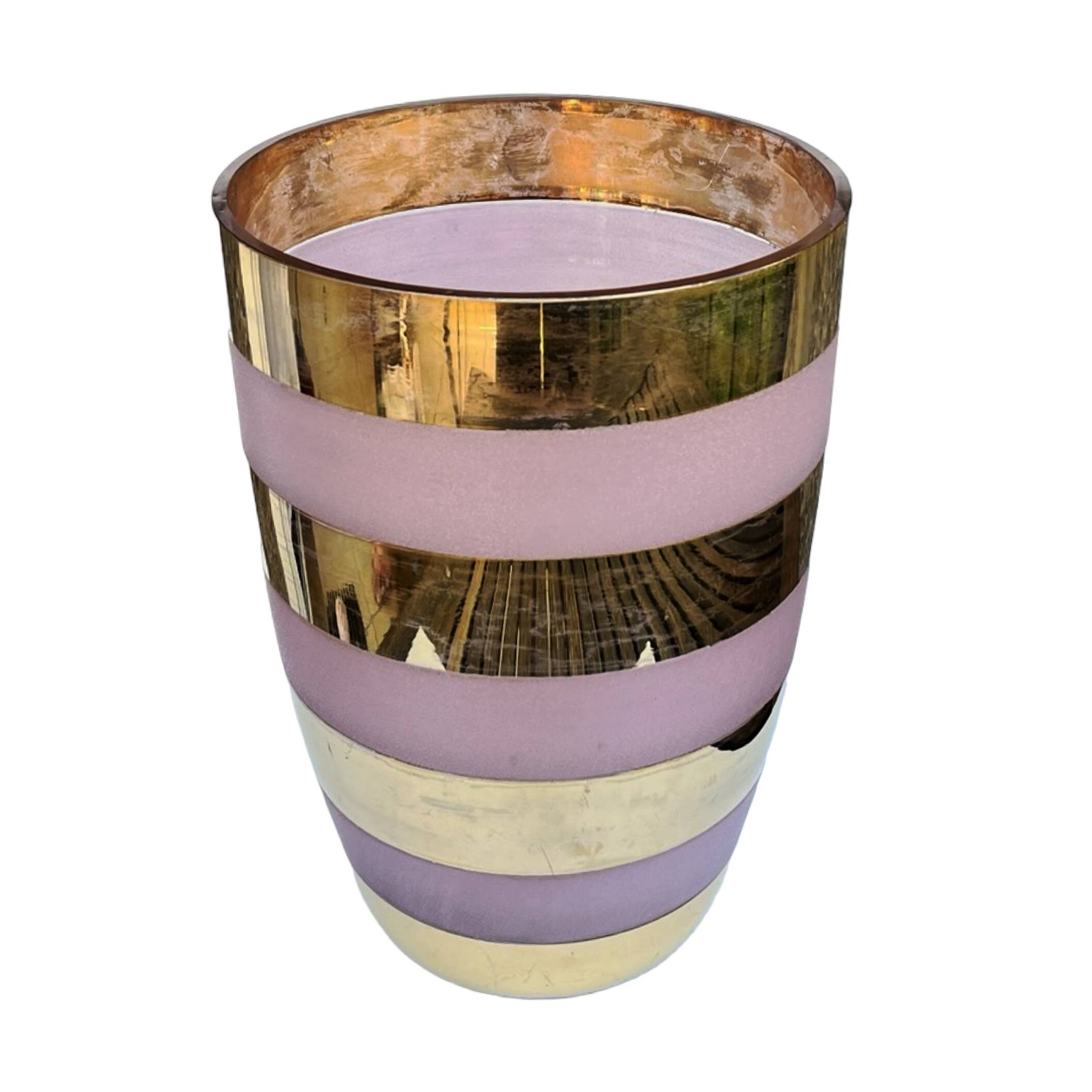 Large gilded vase, Czech Republic, Czechoslovakia, 1980s.