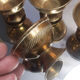 Small brass glasses - vintage