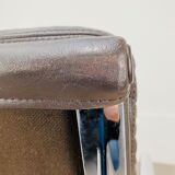 Armchair Ea 216 Eames edition Herman Miller brown leather