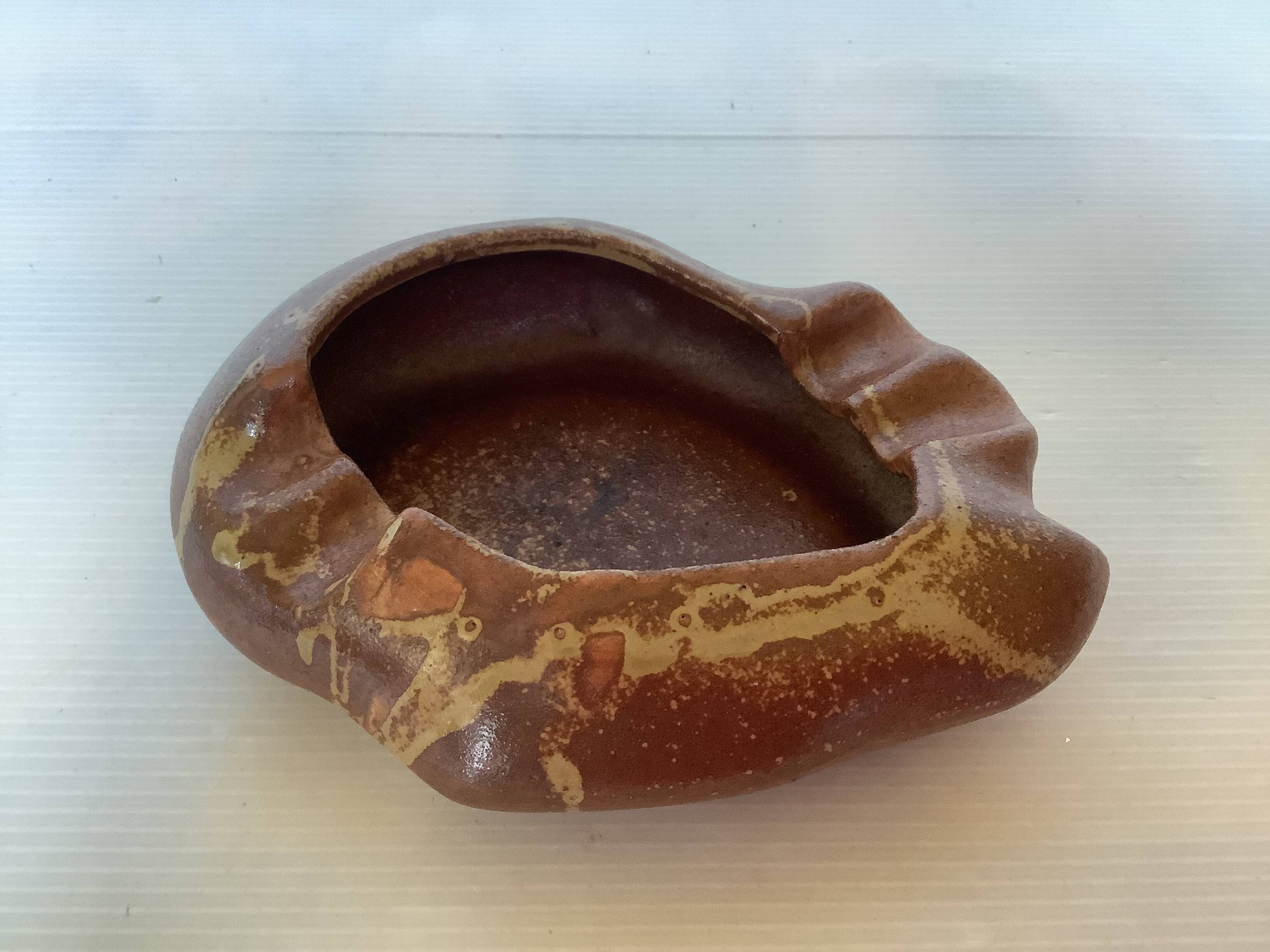 Gaubier ceramic stoneware ashtray