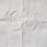 Serviettes de table  chiffrées "C.J"