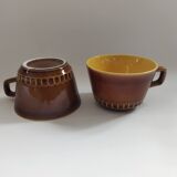 2 tasses à déjeuner Digoin Sarreguemines