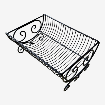 Wrought iron basket or basket 43 cm long