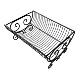 Panier ou corbeille en fer forgé de 43 cm de longueur