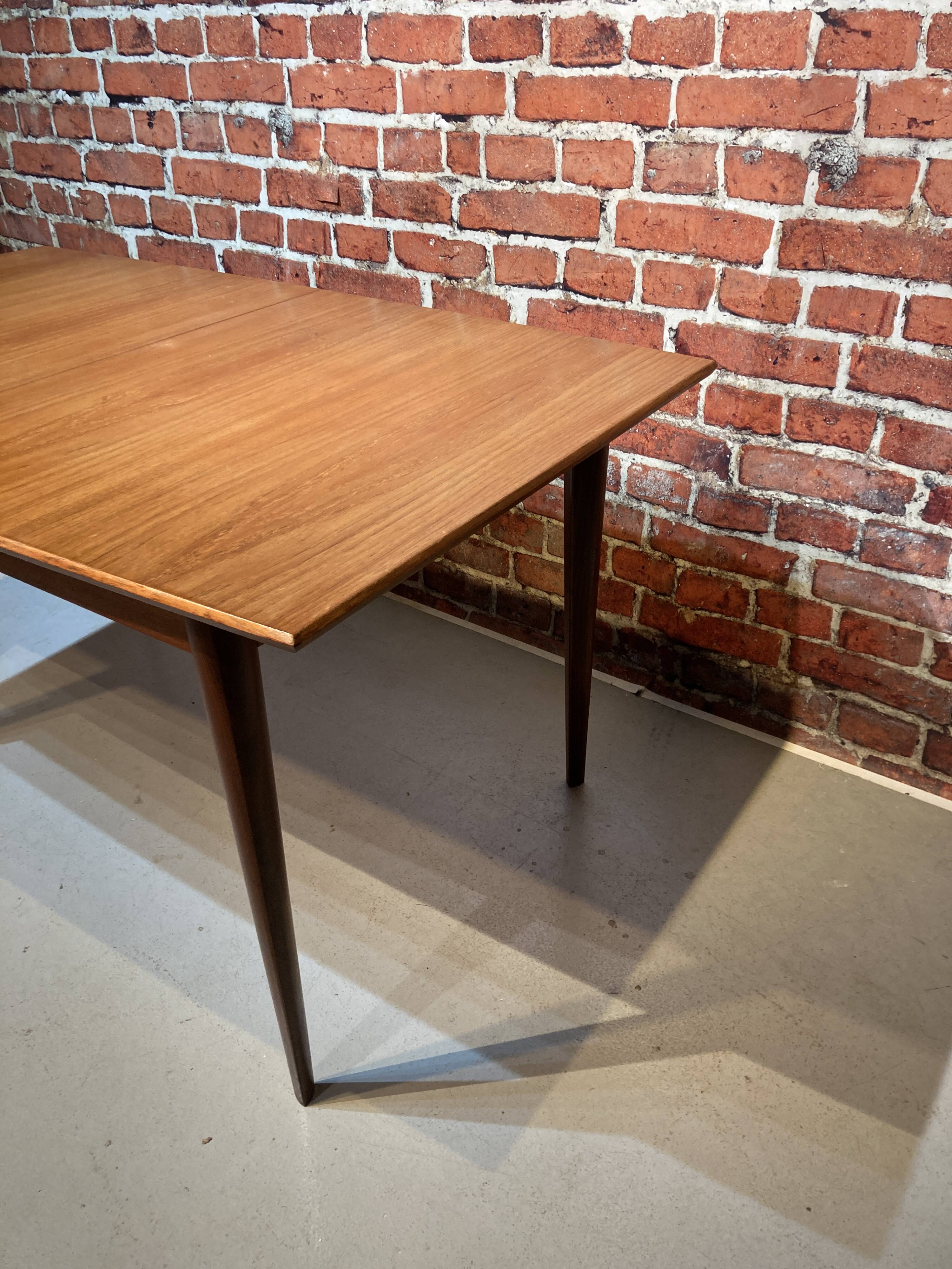 Scandinavian style wooden dining table