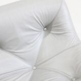 Grey Leather Kali sofa by Michel Ducaroy for Ligne Roset