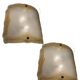 Large Murano Glass Sconces/ Flushmounts Set of 2