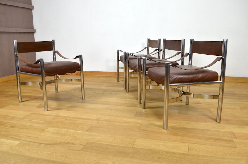 Pair of Vintage Armchairs Edition Dada Industrial Design, Italy 1970