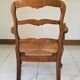 Fauteuil paillé provençal style Louis XV