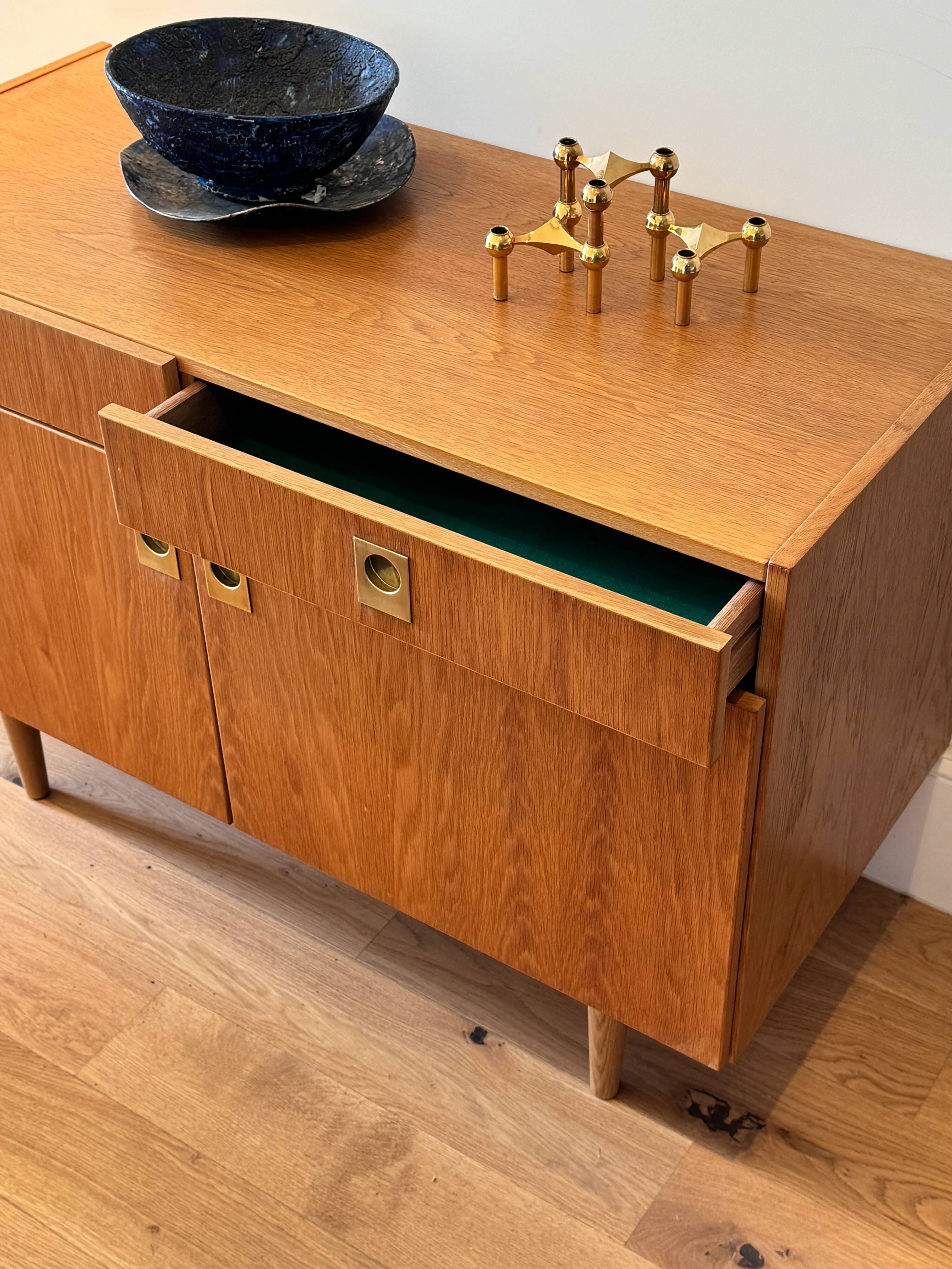Vintage Scandinavian oak sideboard "Stina"