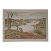 Lithograph by Henri Rivière Aspects of Nature - The River