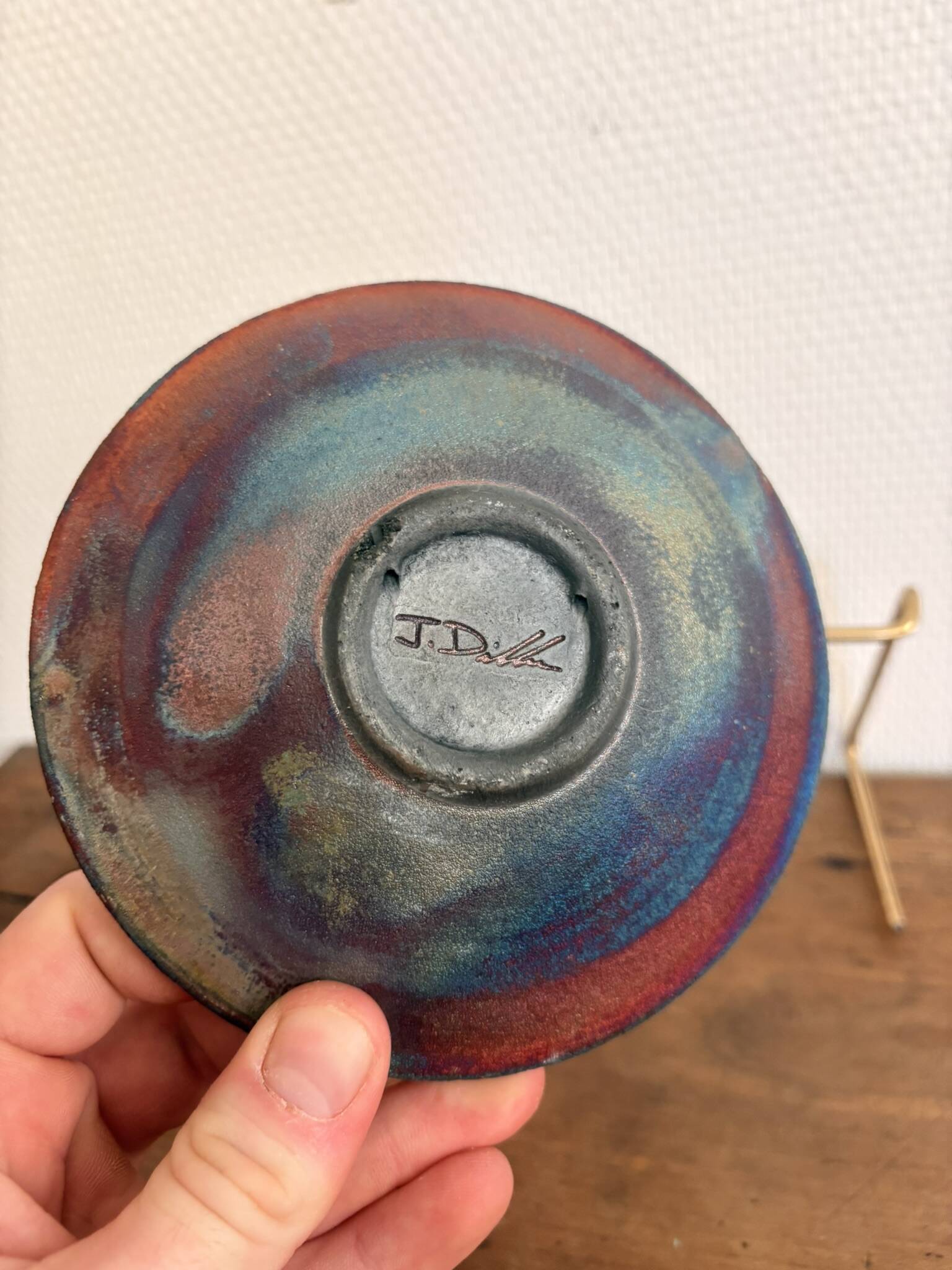 Empty Pocket Bowl Ceramic Taku Texas Artisanal Horses Studio Pottery