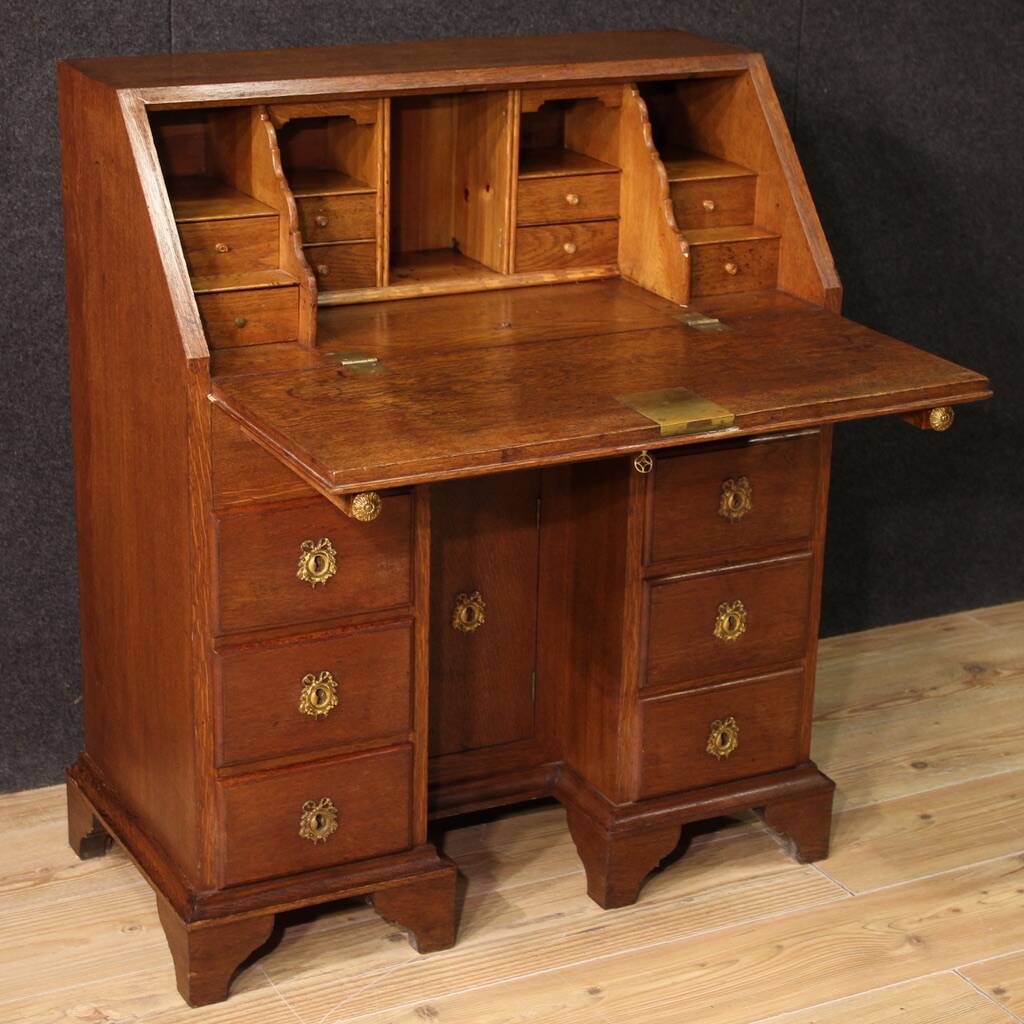 20th century Dutch oak desk