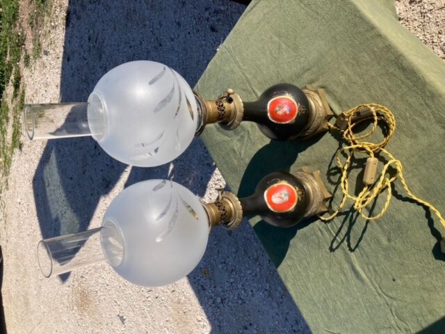 Pair of lamps Napoleon 3