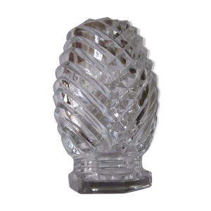Vase en verre taillé