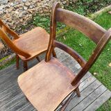 Paire de chaises de ferme anglaises XIX e