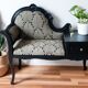 Telephone bench with redesigned armchair