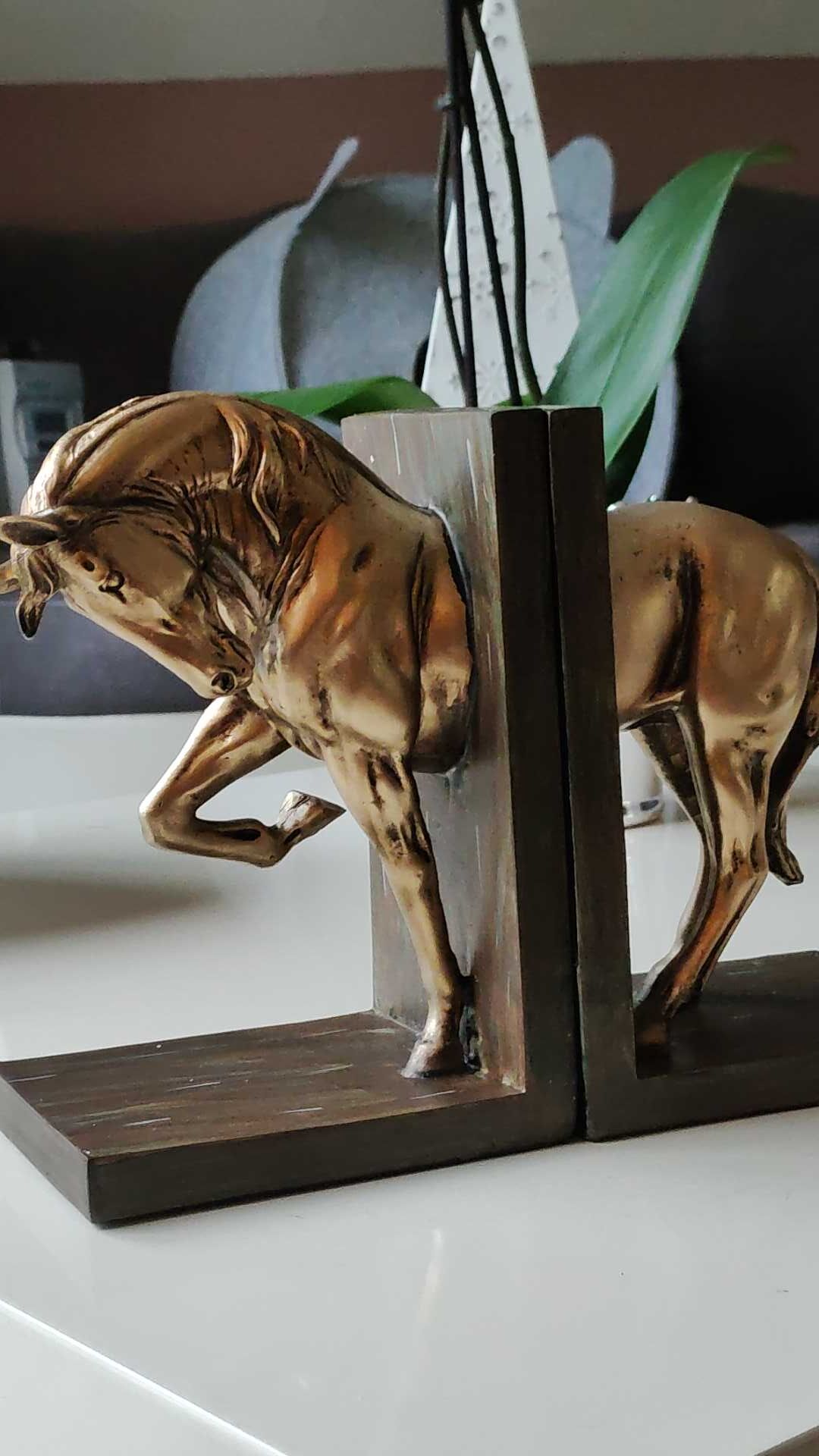 Serre-livres Western St. Croix – Fer à Cheval Et éperon Forgé – Sculpture Métal – Original Fait Main