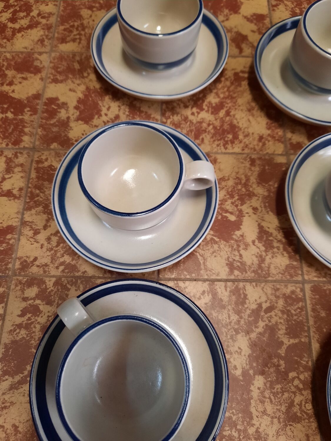 Set of 6 vintage ceramic cups