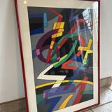 Screen print by Ugo Nespolo (1941 - ) - SIXTEEN TONS