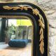 Antique mirror 107/102cm Louis-Philippe beaded from the Napoleonic III era.
