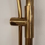 Lampe murale vintage à arc Florian Schulz XL BOCA en laiton, années 1970