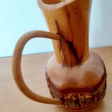 Vase en bois monobloc