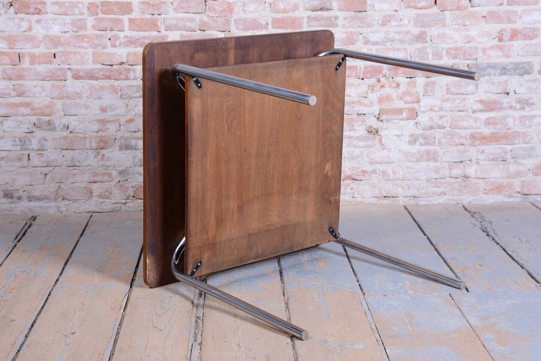 Bauhaus Table in Oak by Vichr a Spol, 1940s