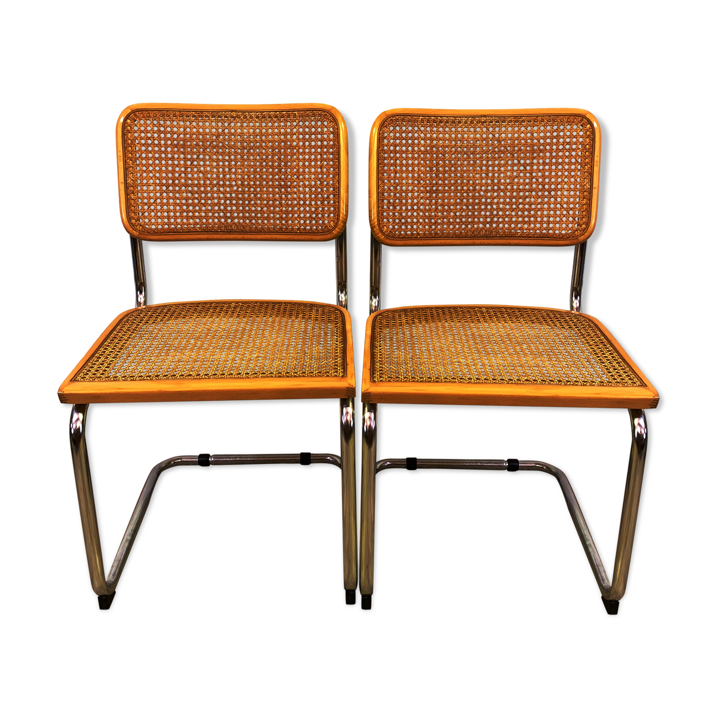 Paire de chaises cesca par Marcel Breuer
