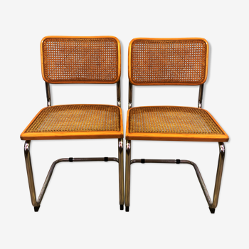 Pair of cesca chairs by Marcel Breuer