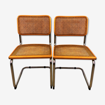 Paire de chaises cesca par Marcel Breuer