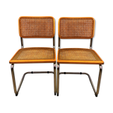Pair of cesca chairs by Marcel Breuer