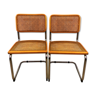 Paire de chaises cesca par Marcel Breuer