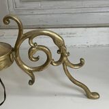 Lampadaire tripode en laiton