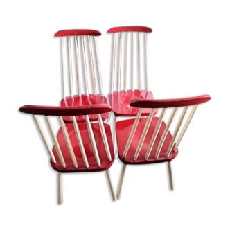 4 chaises style " Windsor"