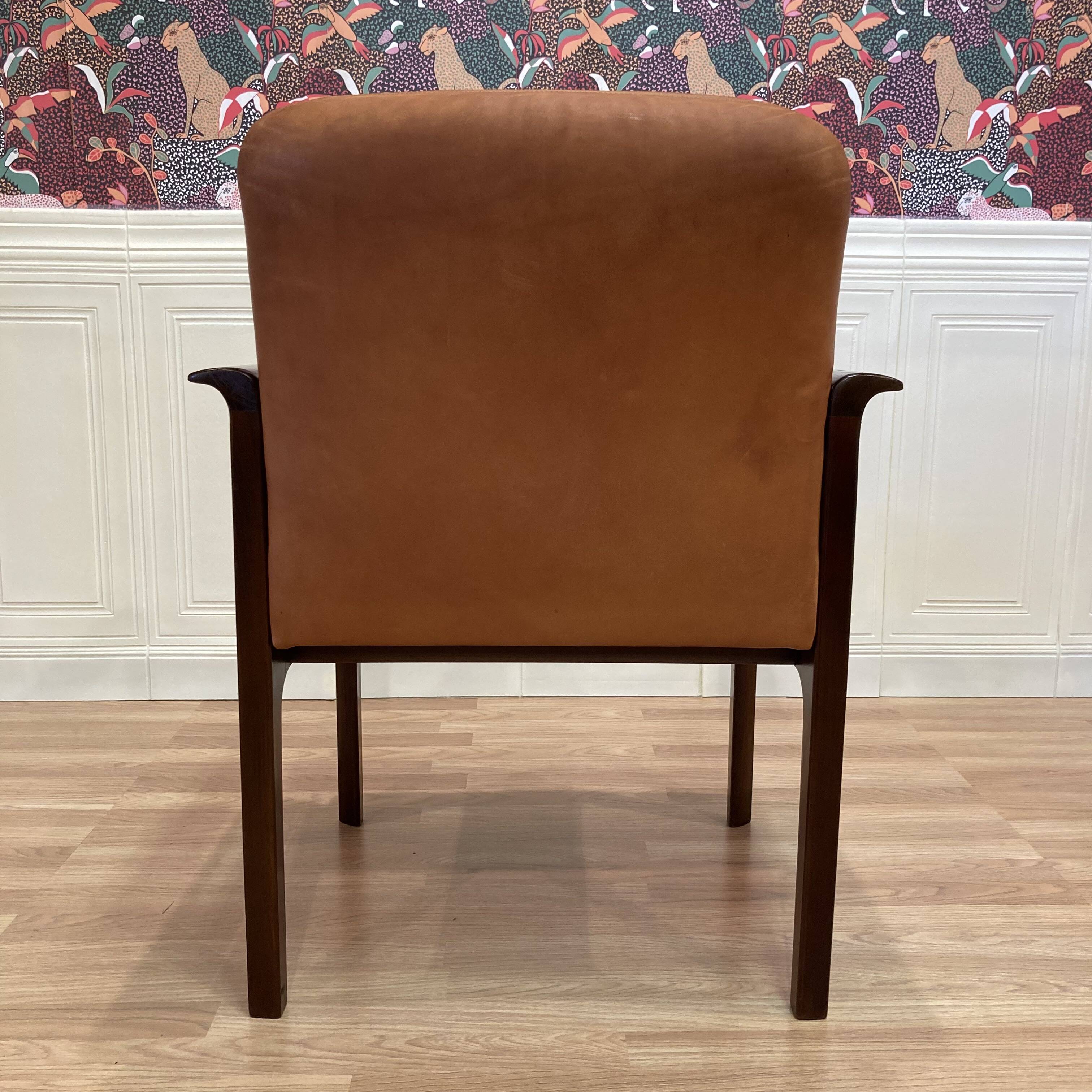 1960s design leather armchair.