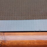 Vintage rattan coffee table and smoked glass