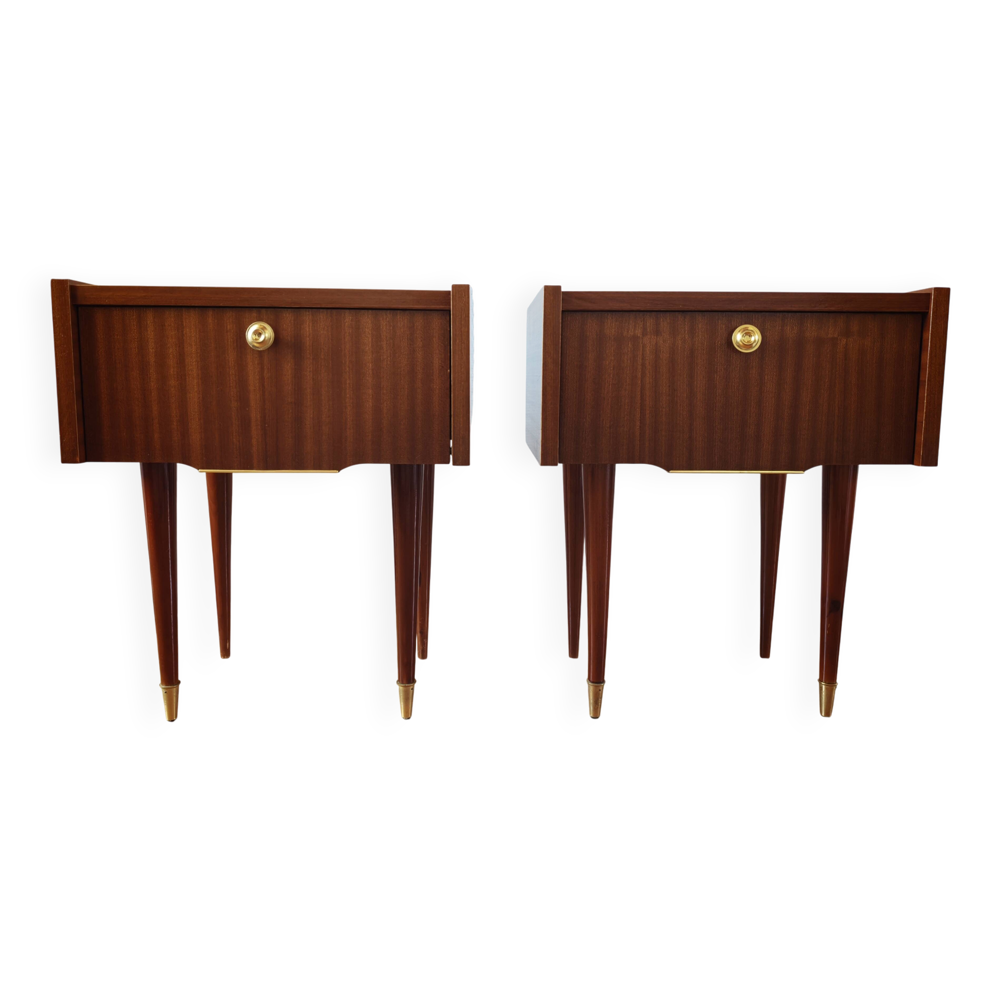 Paire de tables de chevet Mid-Century