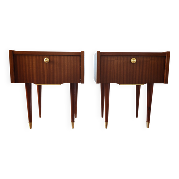 Paire de tables de chevet Mid-Century