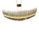 Contemporary luxury "triedro" sail chandelier