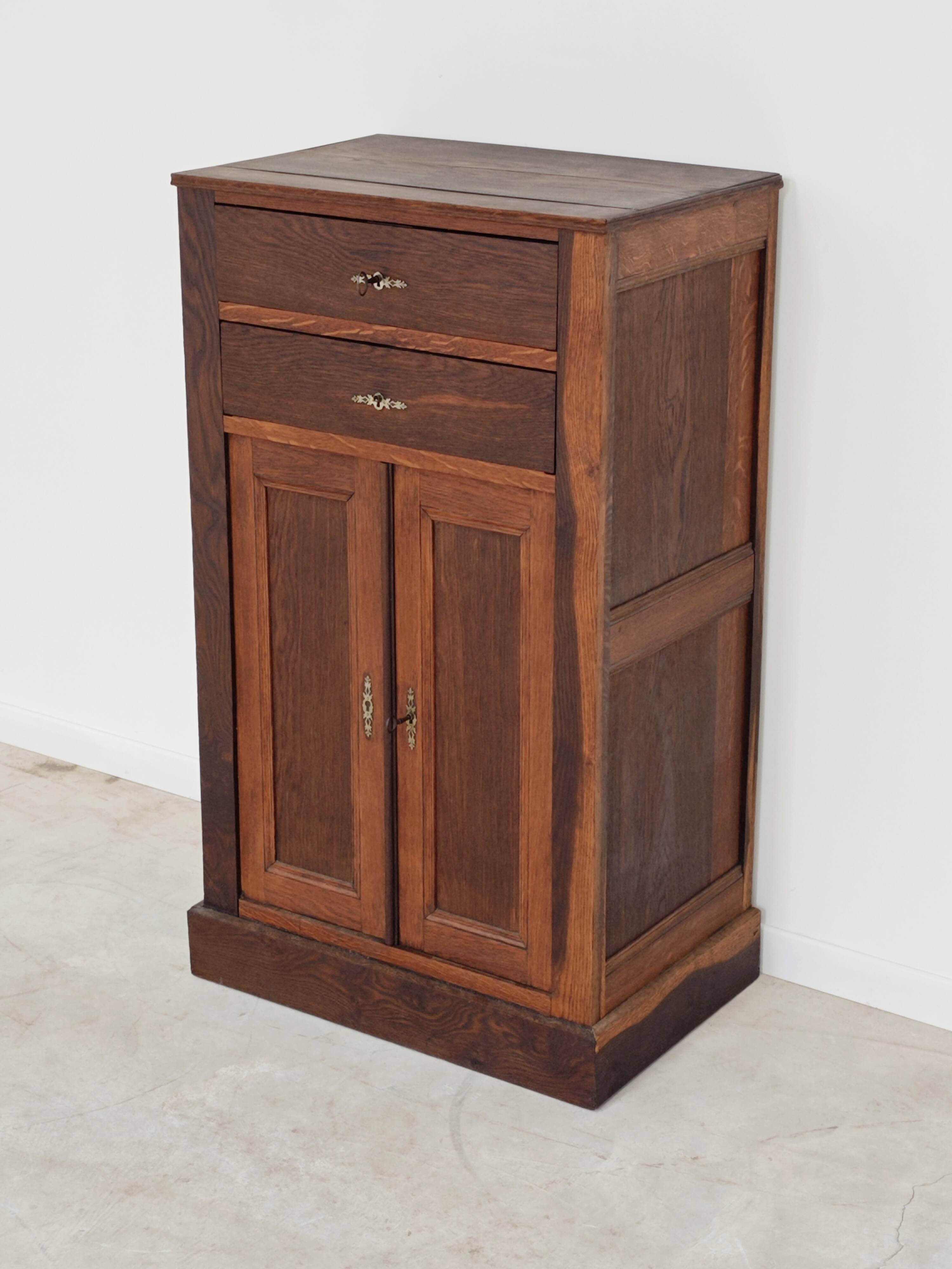 Small wooden sideboard storage unit 1950