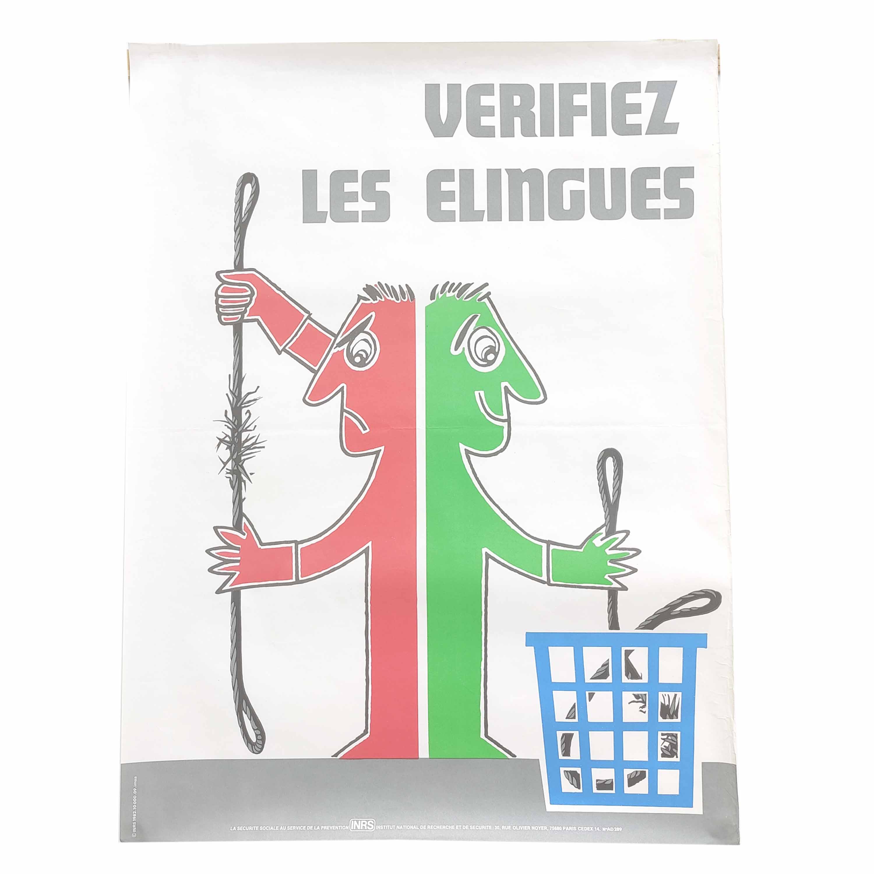 Vintage poster INRS 1982