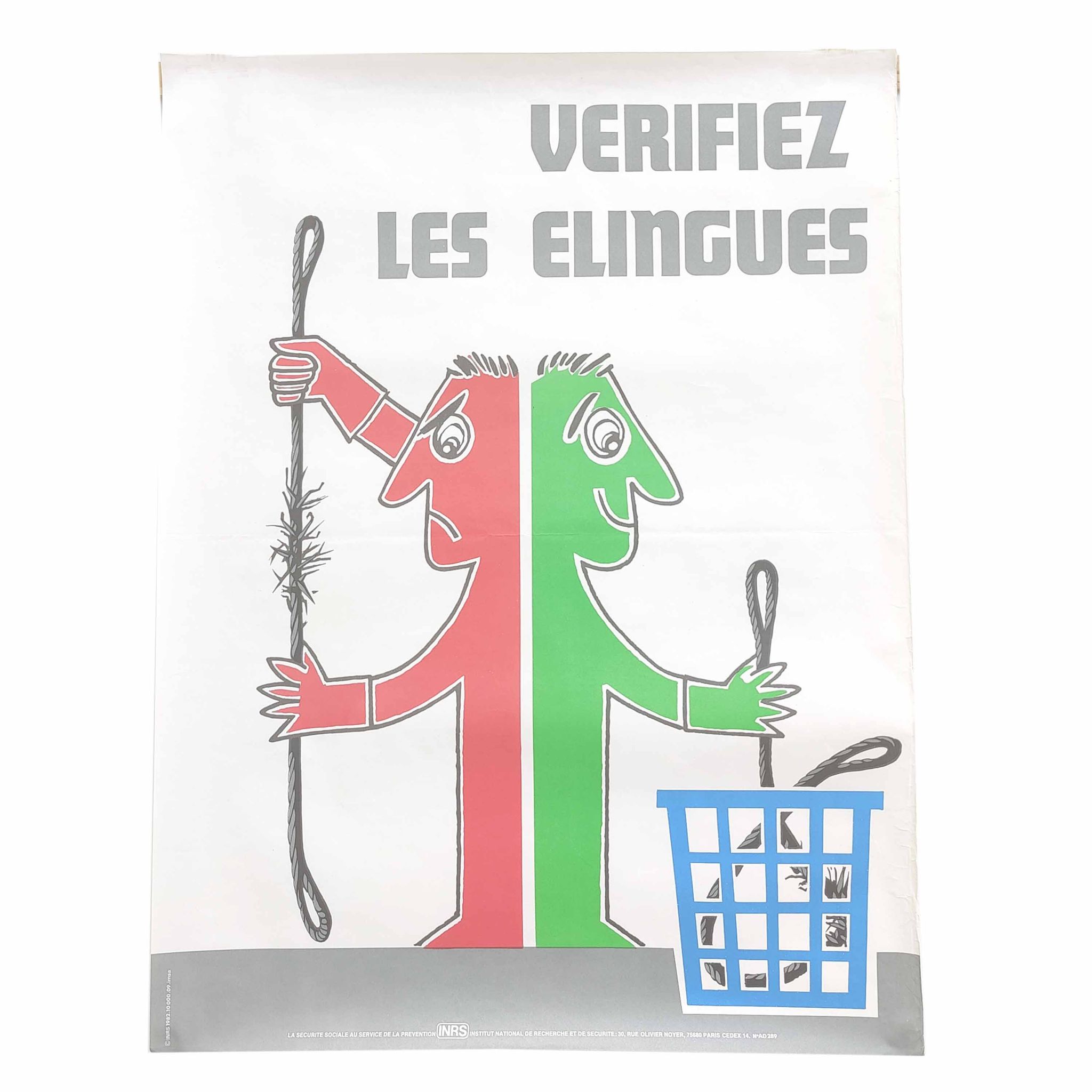 Vintage poster INRS 1982