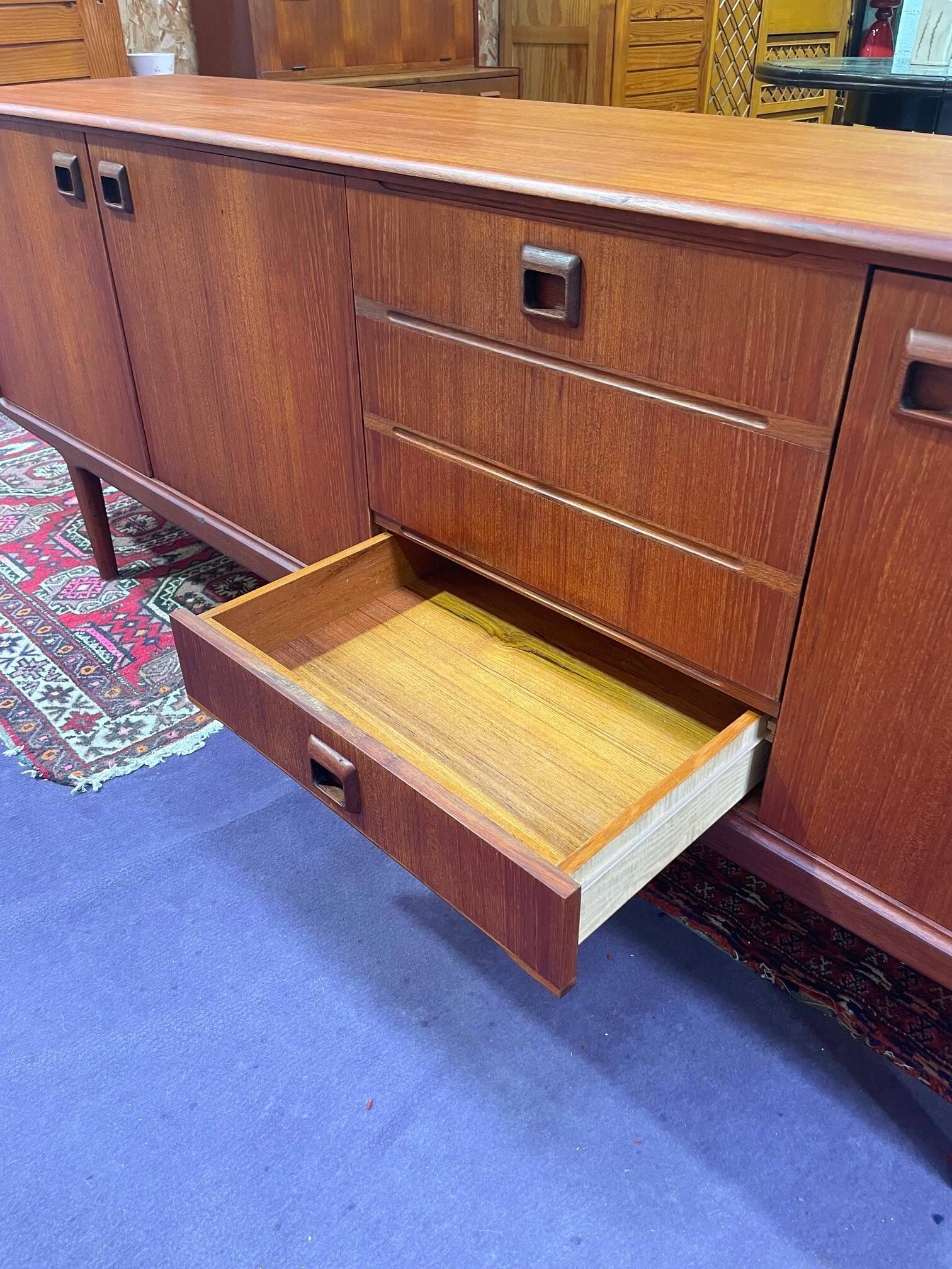 Vintage 1960s Scandinavian teak sideboard