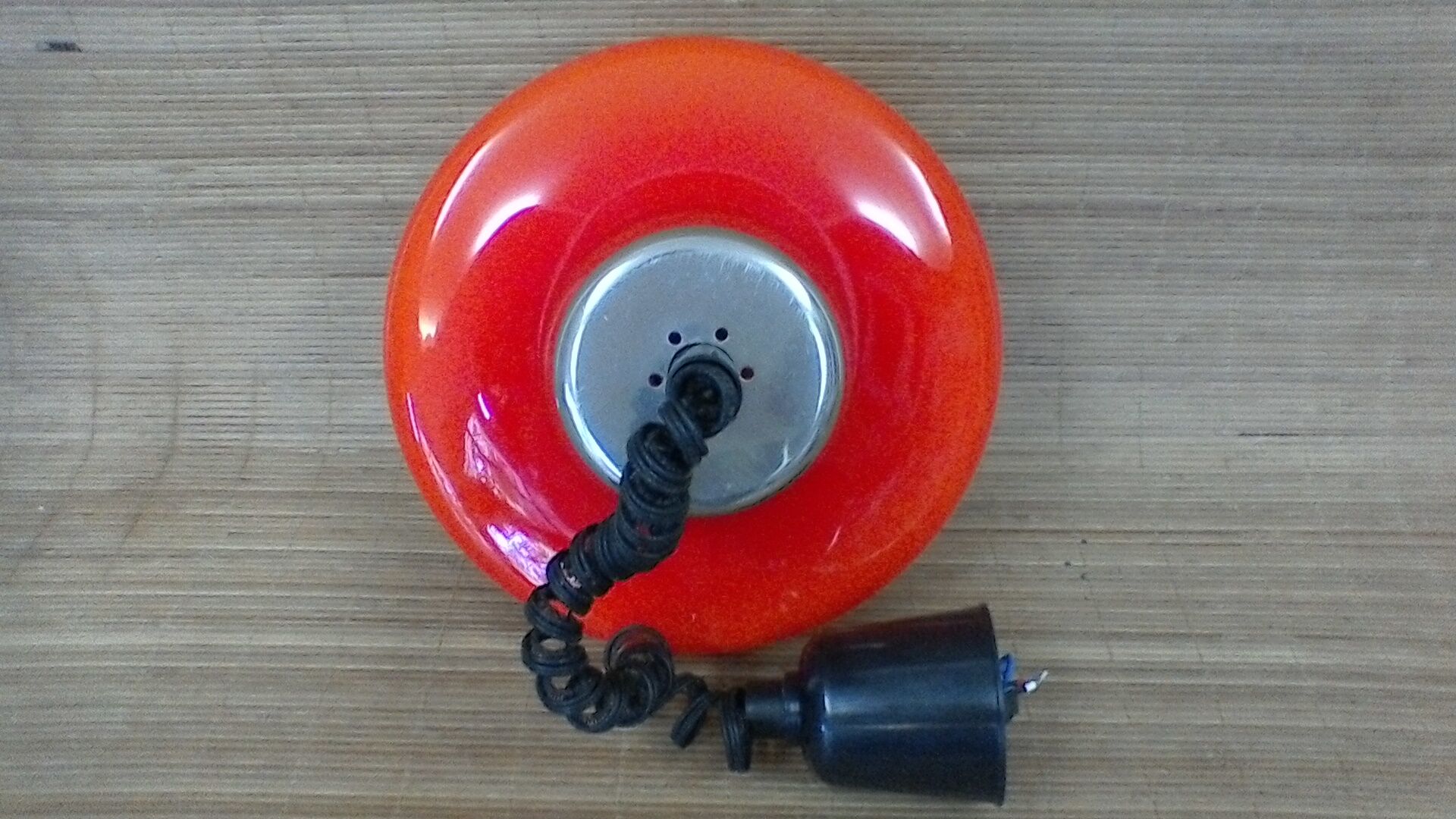 Hanging lamp in opaline, vintage