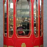 Importante Bibliothèque époque Art Déco en bois laqué et bronze doré