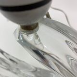 Set of 2 Daum France crystal table lamp , 1950's