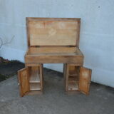 Antique desk in natural wood