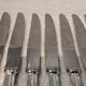 12 dessert knives with silver-plated metal handles, silversmith Ercuis Valencay