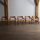 5 chaises Carimate par Vico Magistretti, Italie 1960